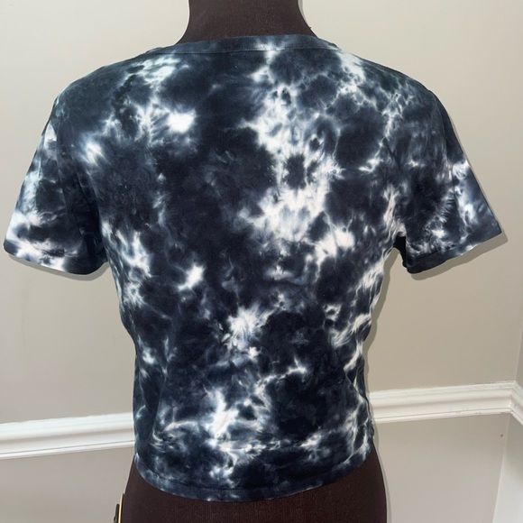 Indiana University Cropped Tie Dye‎ T Shirt Womens Sz Small - Picture 2 of 3